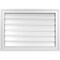 Ekena Millwork Vertical Surface Mount PVC Gable Vent: Functional, w/ 2"W x 1-1/2"P Brickmould Frame, 28"W x 20"H GVPVE28X2002SF - alternate 1